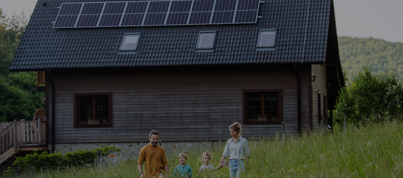 Modern residential solar home